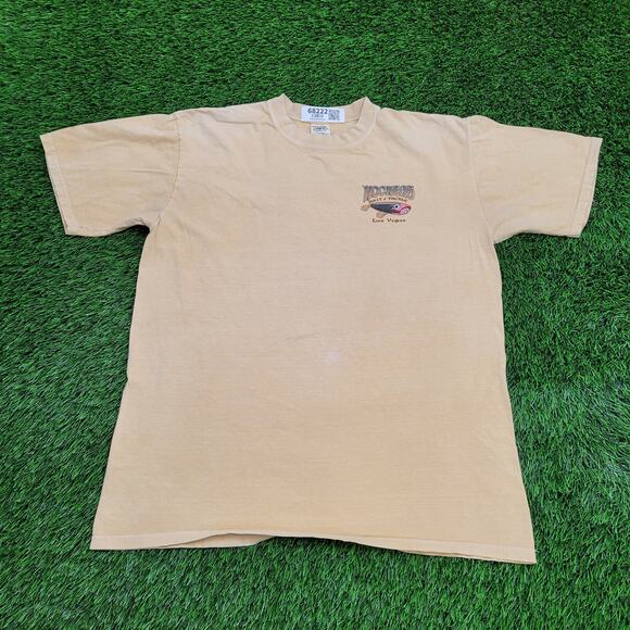 Vintage Fishing Shirt Womens Large 22x27 Yellow Hookers - Picture 1 of 16